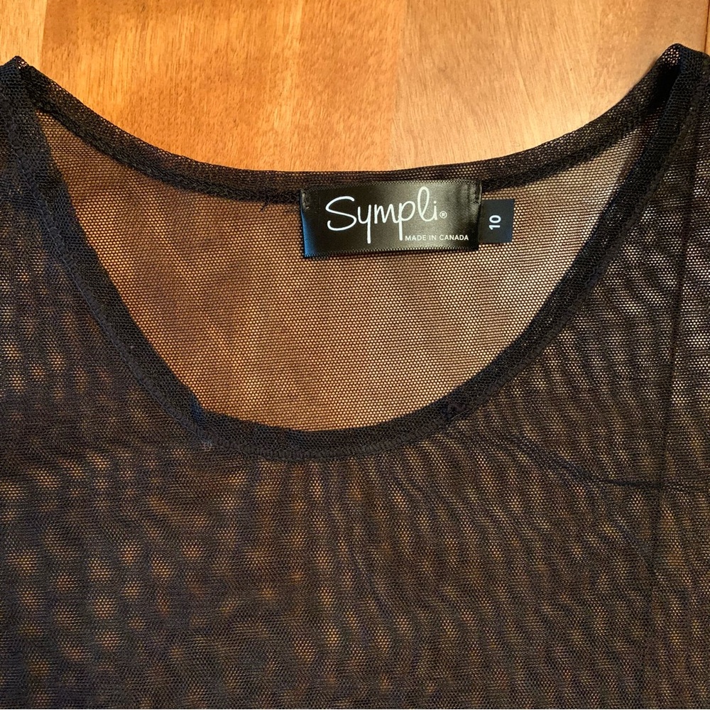 Sympli bundle 3 pieces/1 shipping fee Size 10 tunic sheer cover aqua teal black - Picture 6 of 8
